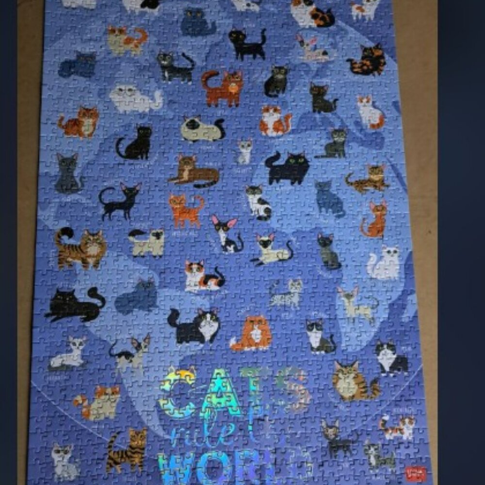 1,000 Pieces Jigsaw Puzzle - Cats Rule the World by Legami